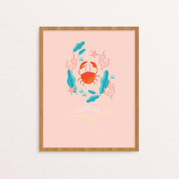 zodiac art print in cancer - Piper & Chloe