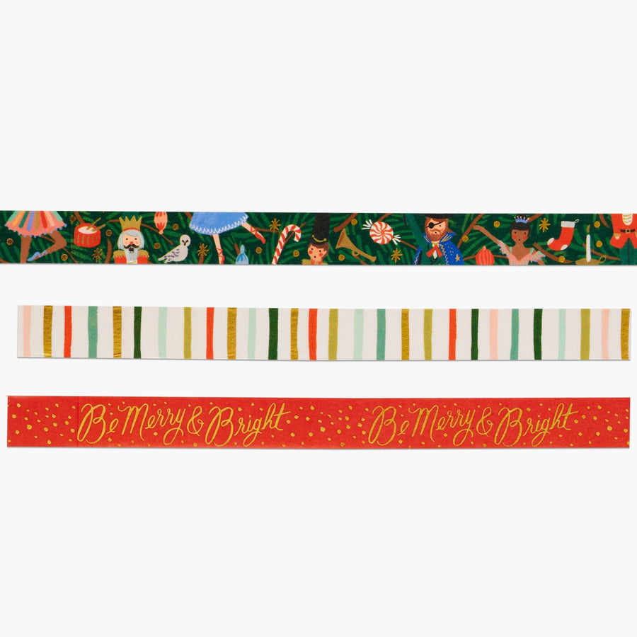 Nutcracker, Stripe and Be Merry Washi Tape Set | Piper & Chloe