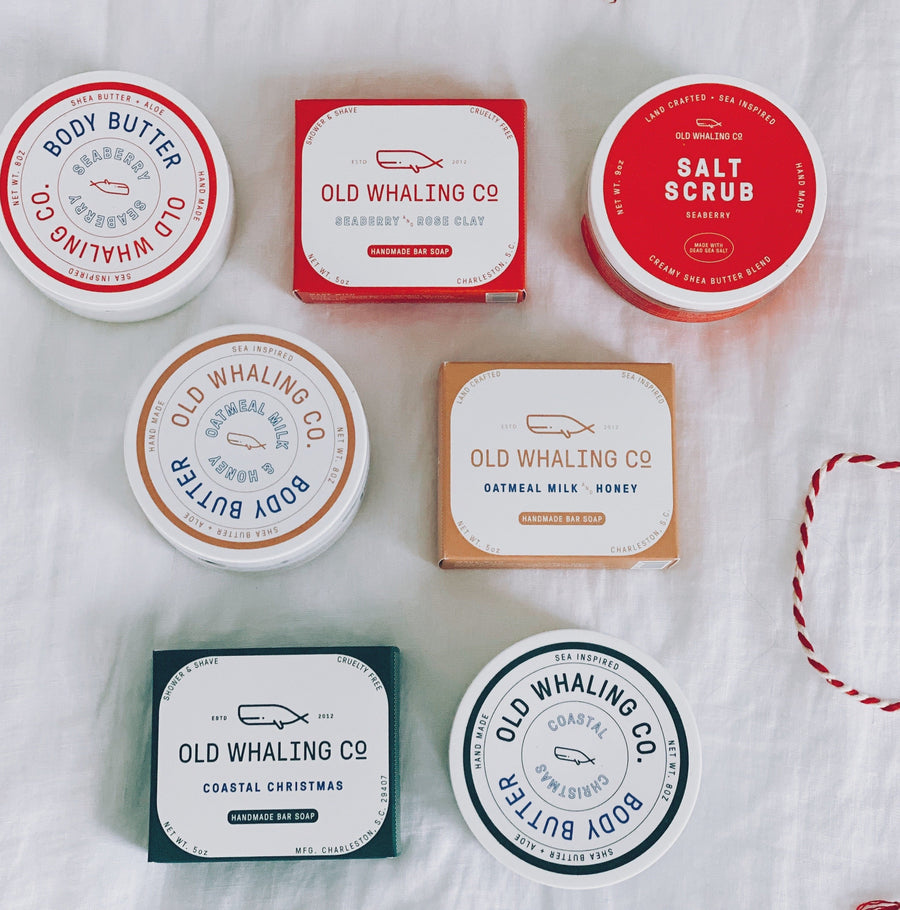 old whaling co seaberry and rose clay bar soap | piper & chloe