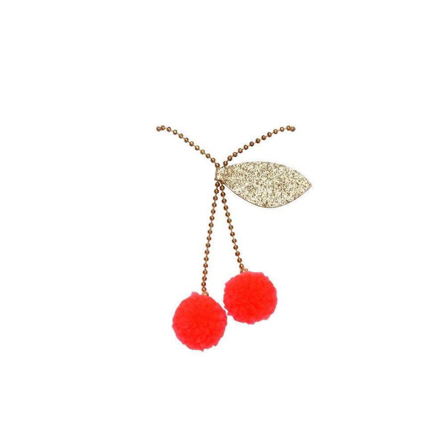 cherry pompom necklace - Piper & Chloe