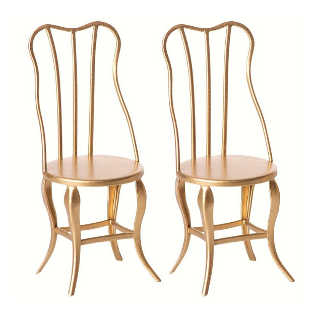 Micro Vintage Chair Set in Gold | Piper & Chloe