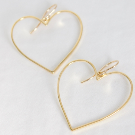 heart silhouette earrings | Piper & Chloe