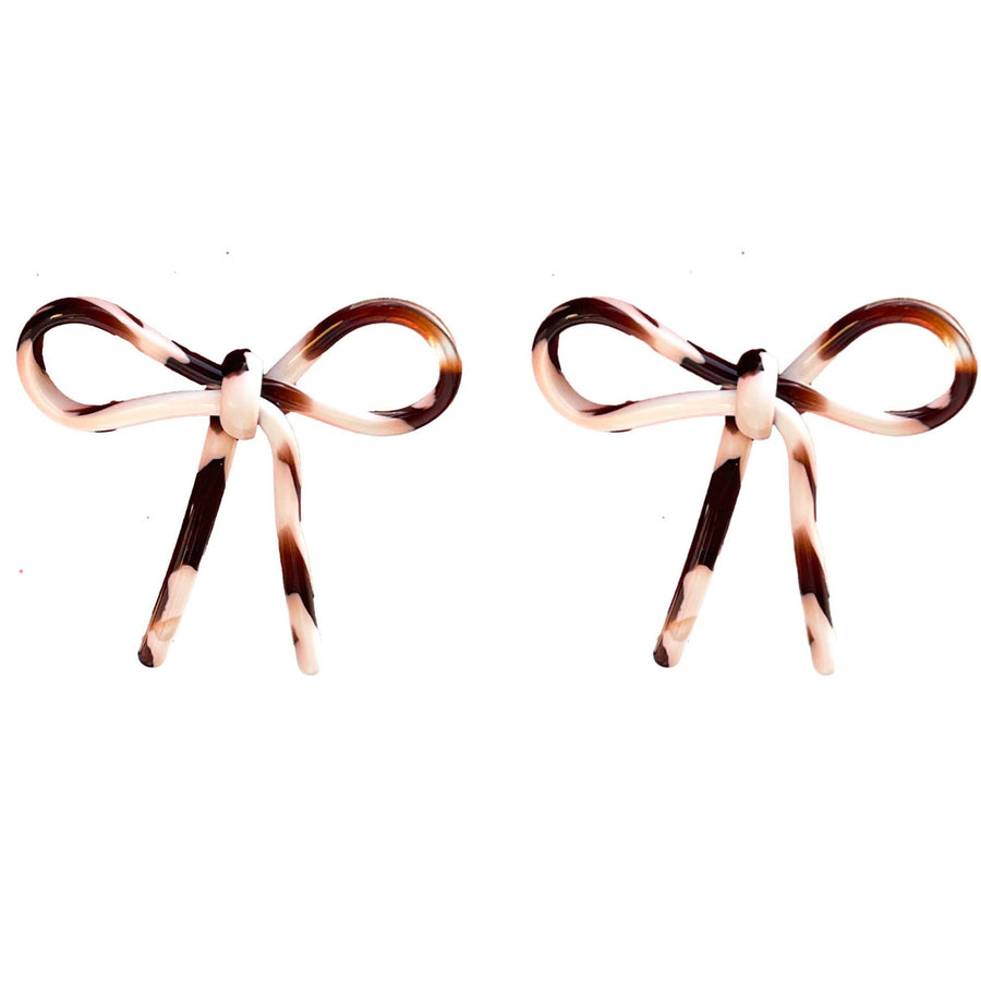 Cocoa Bow Earrings | Piper & Chloe