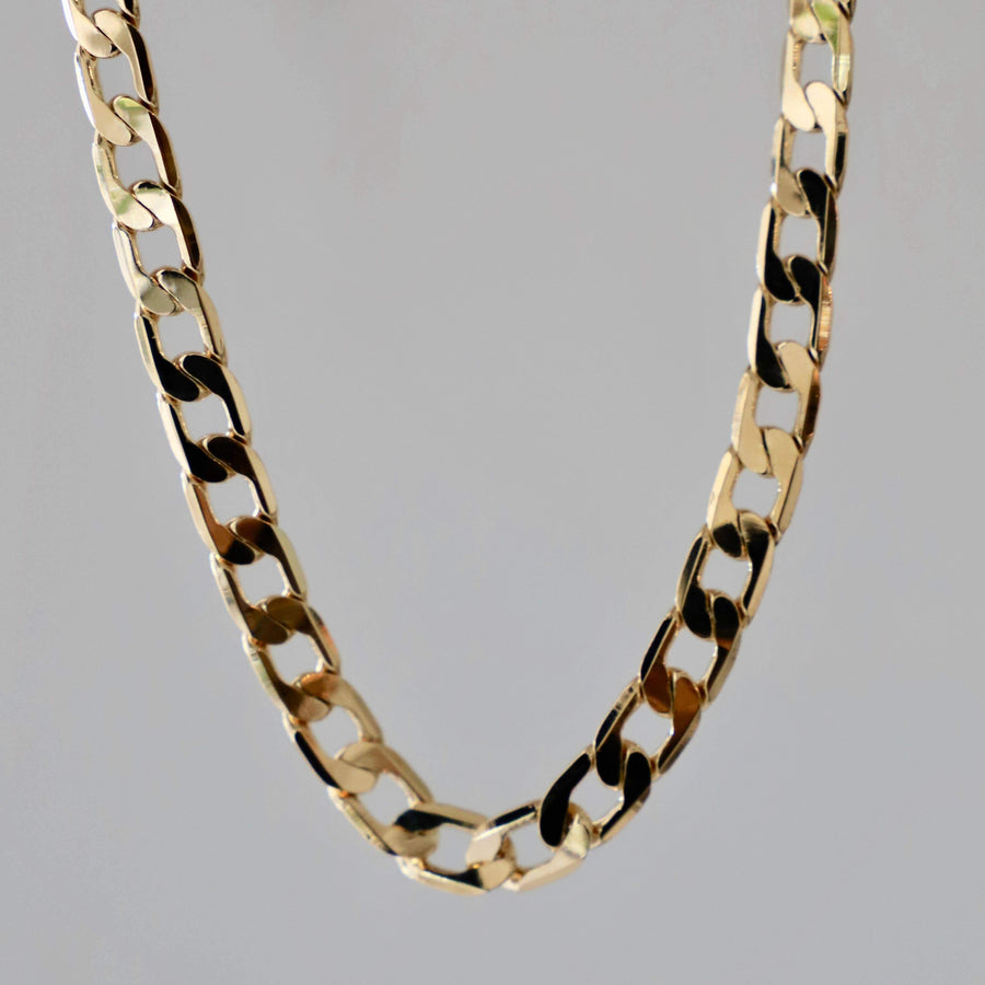 Gold Plated Curb Chain Necklace | Piper & Chloe