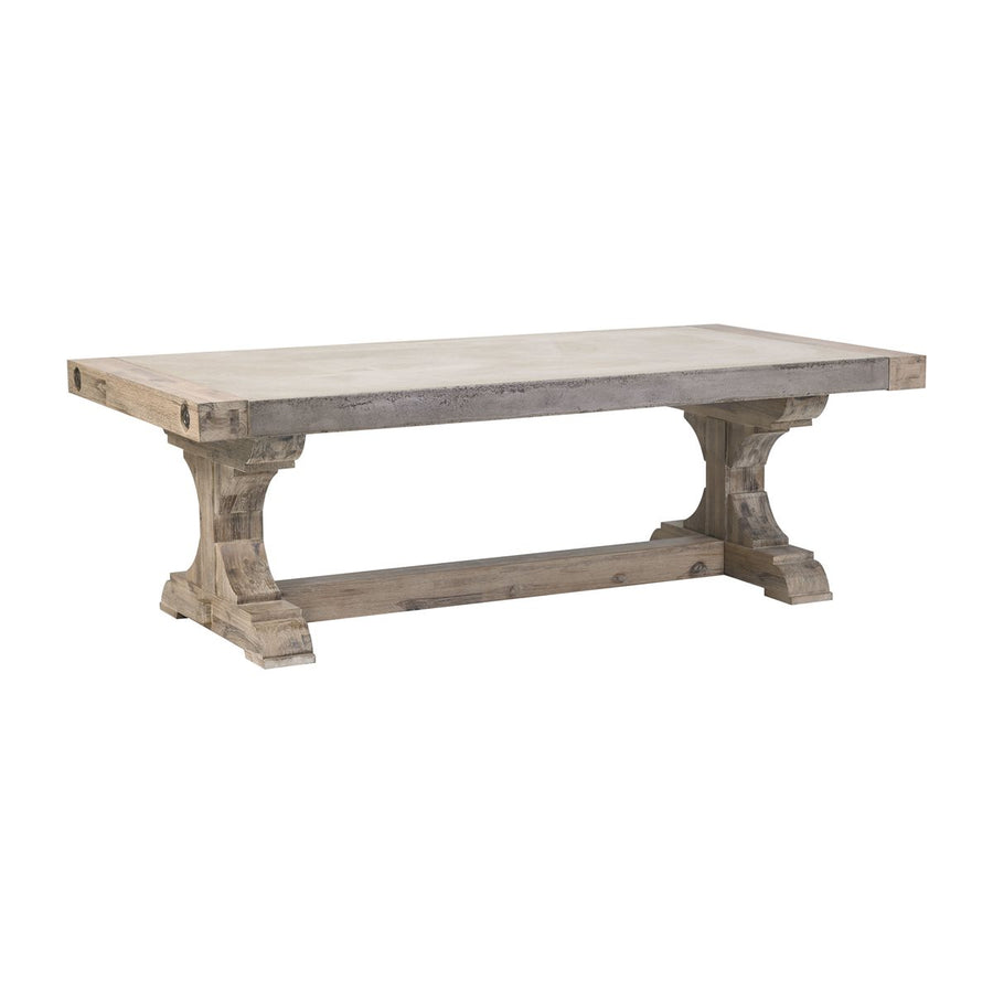 concrete + wood dining table - Piper & Chloe