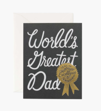 worlds greatest dad greeting card - Piper & Chloe